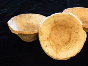 Bevel rimmed bowls, soft brown, from 4th millennium BC.